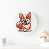 Cartoon Corgi Grote Klok (Huis)