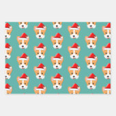 Cartoon Corgi Kerstkerstkerstkerstkerstkerstkerstk Inpakpapier Vel (Voorkant 2)