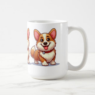 Cartoon Corgi Koffiemok