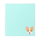 Cartoon Corgi Notitieblok (Voorkant)