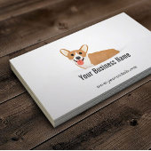 Cartoon Corgi Pet Visitekaartje