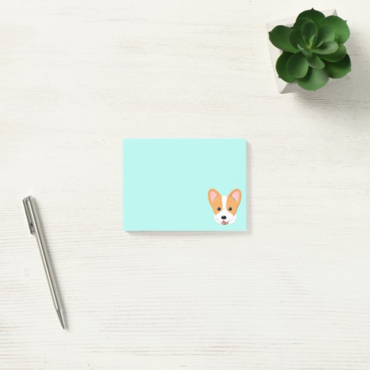 Cartoon Corgi Post-it® Notes (Kantoor)