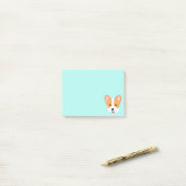 Cartoon Corgi Post-it® Notes (Op bureau)