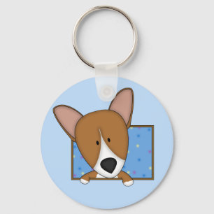 Cartoon Corgi Sleutelhanger