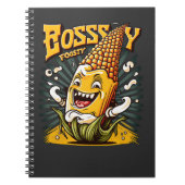 Cartoon Corn Cob grappige retro  komiek Notitieboek (Voorkant)