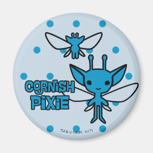 Cartoon Cornish Pixie Character Art Magneet