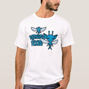 Cartoon Cornish Pixie Karakter Kunst T-shirt