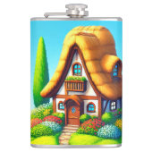 Cartoon Cottage Heupfles (Voorkant)