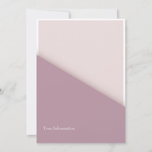 Cartoon Couple in Paarse bruiloft bewaart de datum Kaart (Achterkant)