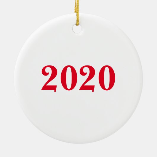 Cartoon COVID-19 kerstversiering Keramisch Ornament (Achterkant)