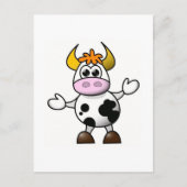 Cartoon Cow Briefkaart (Voorkant)