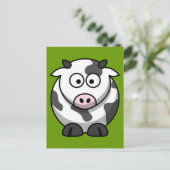 Cartoon Cow Briefkaart (Staand voorkant)