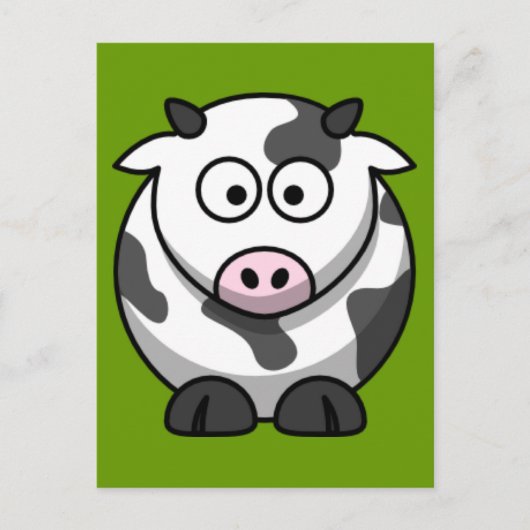 Cartoon Cow Briefkaart (Voorkant)