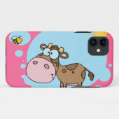 Cartoon Cow iPhone 5 Hoesje (Achterkant (horizontaal))