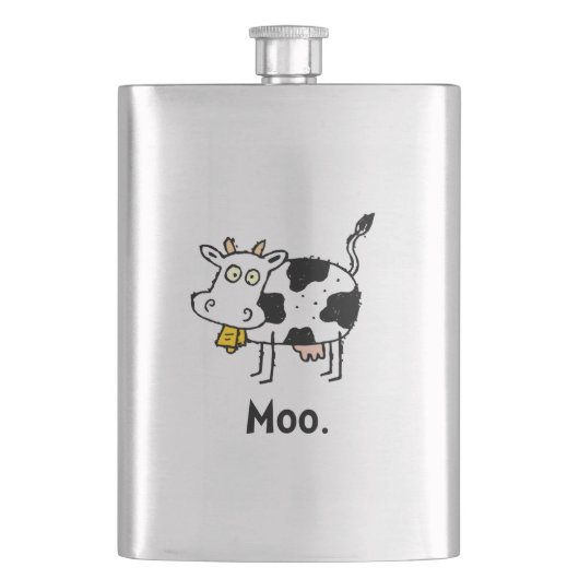 Cartoon Cow Moo Flacon (Voorkant)