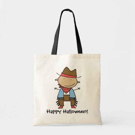 Cartoon cowboy aanpasbare trick or treat tas (Voorkant)