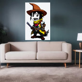 Cartoon cowboy heks | AI Art Poster