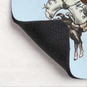 Cartoon cowboy-sportpistolen muismat (Hoek)