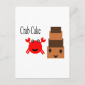 Cartoon Crab Cake 2,5 s Briefkaart (Voorkant)