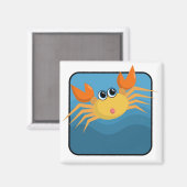 Cartoon Crab Magneet (Voorkant / Achterkant)