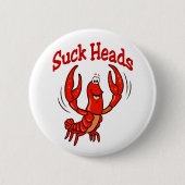 Cartoon Crawfish Ronde Button 5,7 Cm (Voorkant)