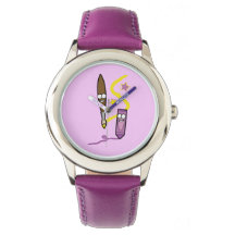 Cartoon Crayon en Paintbrush