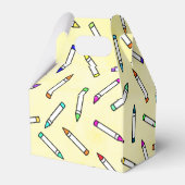 Cartoon Crayon Pattern Bedankdoosjes (Achterkant)