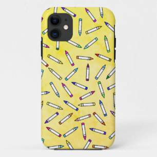 Cartoon Crayon Pattern Case-Mate iPhone Case
