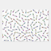 Cartoon Crayon Pattern Inpakpapier Vel (Voorkant 2)
