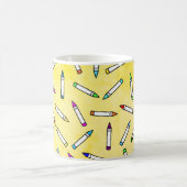 Cartoon Crayon Pattern Koffiemok (Center)