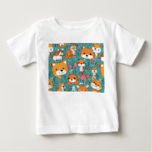 Cartoon Craze: Schattig Baby T-shirt Collectie"?