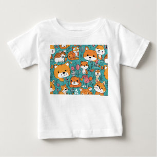 Cartoon Craze: Schattig Baby T-shirt Collectie"?