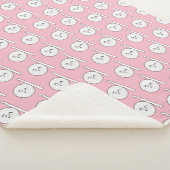 Cartoon Crochet Hook + Yarn Print Crafts Sherpa Deken (3/4)