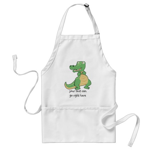 Cartoon Crocodile Apron Standaard Schort (Voorkant)