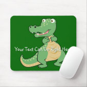 Cartoon Crocodile Mousepad Muismat (Met muis)