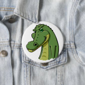 Cartoon Crocodile Ronde Button 4,0 Cm (In situ)