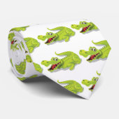 Cartoon Crocodile Stropdas (Opgerold)
