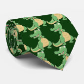 Cartoon Crocodile Stropdas (Opgerold)