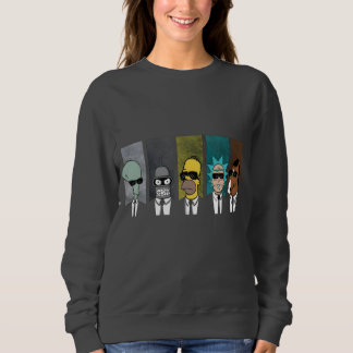 Cartoon Crossover Crewneck Sweatshirt – Grappige P