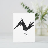 Cartoon Crow Briefkaart (Staand voorkant)