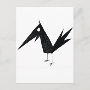 Cartoon Crow Briefkaart