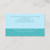 Cartoon cruiseschip met rookstapels visitekaartje (Achterkant)