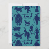Cartoon Cryptids Cryptozoölogie Monsters Verjaarda Kaart (Achterkant)