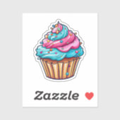 Cartoon cupcake sticker (Vel)