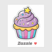 Cartoon Cupcake Sticker (Vel)