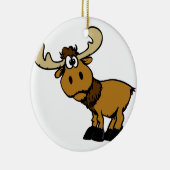 Cartoon curieuze maten | achtergrondkleur kiezen keramisch ornament (Rechts)