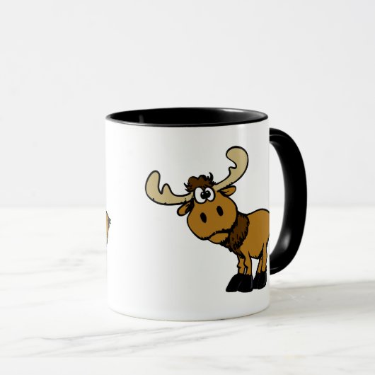 Cartoon curieuze maten | achtergrondkleur kiezen mok (Voorkant rechts)