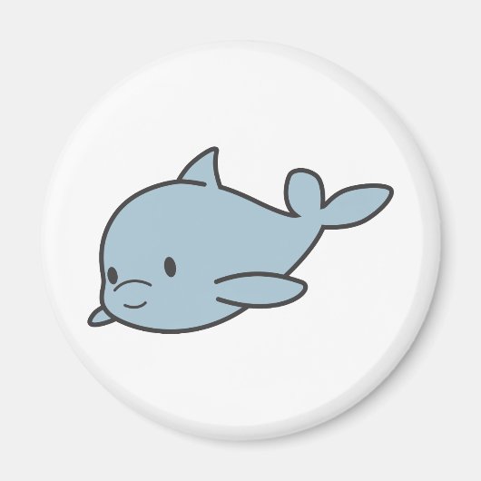 Cartoon Cute Baby Dolphin Magneet (Voorkant)