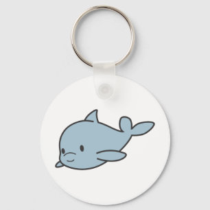 Cartoon Cute Baby Dolphin Sleutelhanger