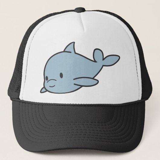 Cartoon Cute Baby Dolphin Trucker Pet (Voorkant)